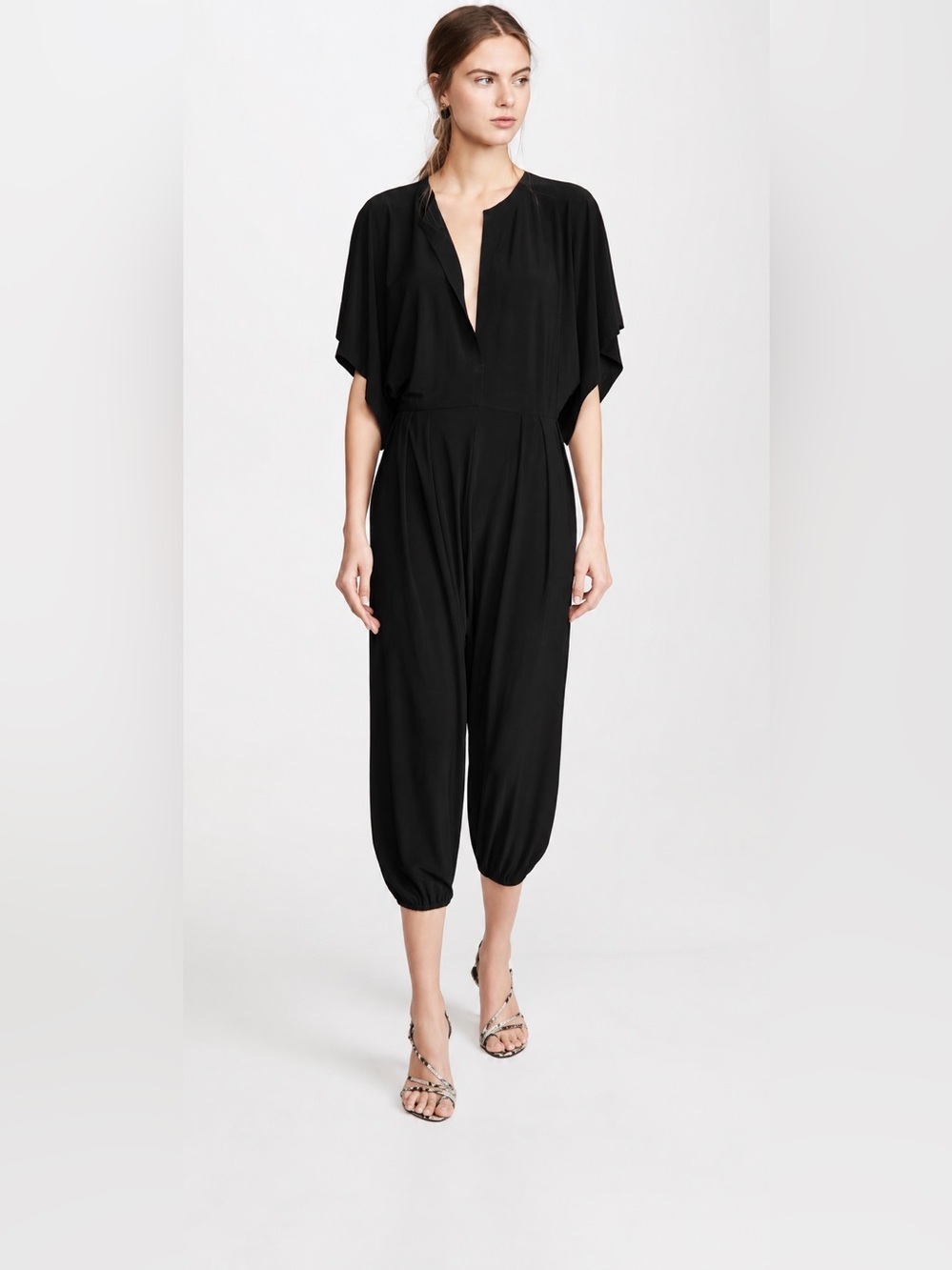 Norma Kamali Kulture was Rectangle Jog Jumpsuit Kimono Sleeve NWT sz XL